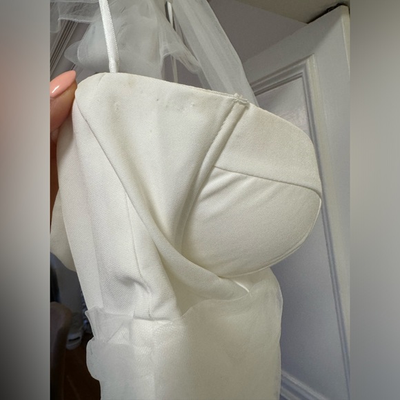 CONFÊTE MONEOE BRIDAL ROMPER WITH TRAIN - Picture 8 of 9